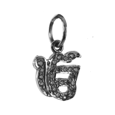Ik Onkaar charm pendant silver